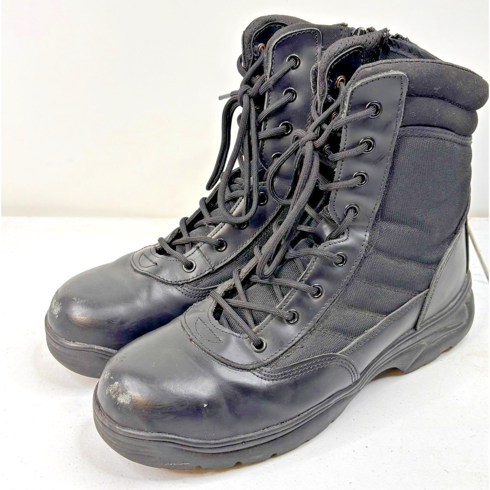 Nortiv 8 Trooper Steel Toe Men's Size 11 Black Tactical Boots